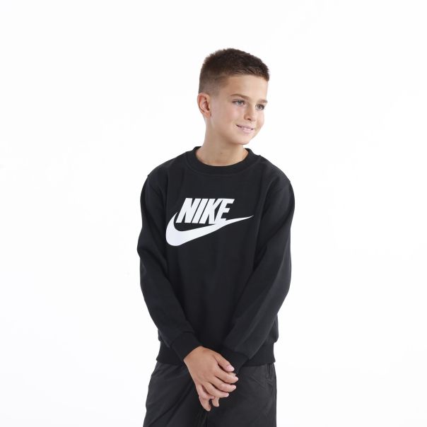 NIKE Duks K Nsw Club Flc Crew Ls Hbr BG - FD2992-010