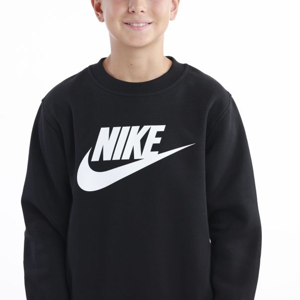 NIKE Duks K Nsw Club Flc Crew Ls Hbr BG - FD2992-010
