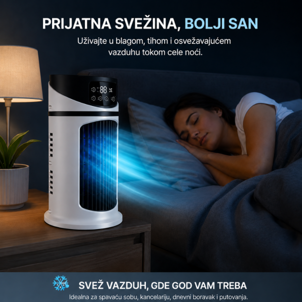 Prenosiva mini klima, ventilator i ovlaživač vazduha 3 u 1, USB - EP3110851