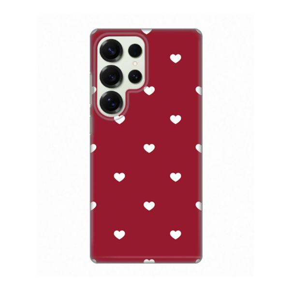 Maska za Samsung S938B Galaxy S25 Ultra Burgundy Hearts Silikonska Print Skin - EP2811244