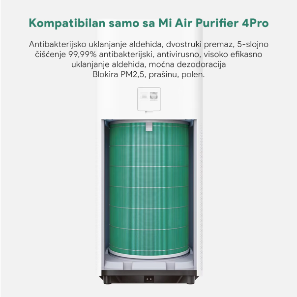 Filter vazduha Xiaomi 4 Pro zeleni - 220350