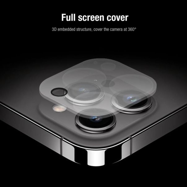 NILLKIN Folija za zaštitu ekrana 2u1 HD za iPhone 14 Pro, crna - FL10464