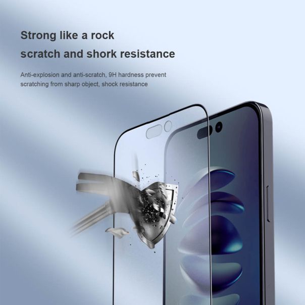 NILLKIN Folija za zaštitu ekrana Fog Mirror za iPhone 14 Pro, crna - FL10466