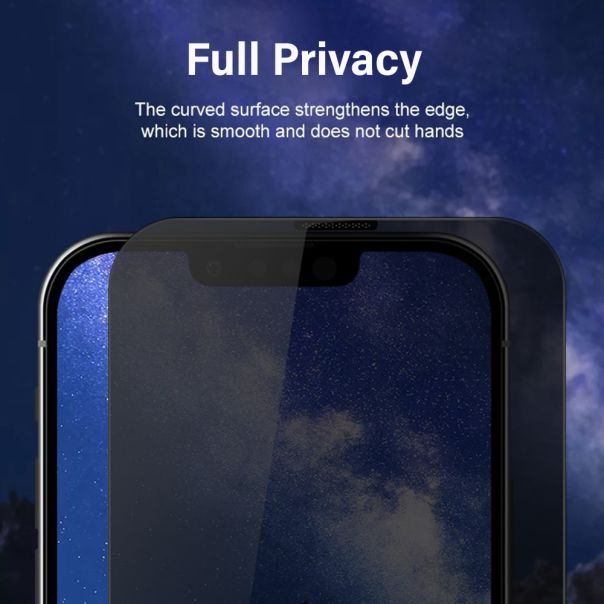 Folija za zaštitu ekrana Glass Privacy 2.5D dust free za iPhone 13/13 Pro/14 - FL10551