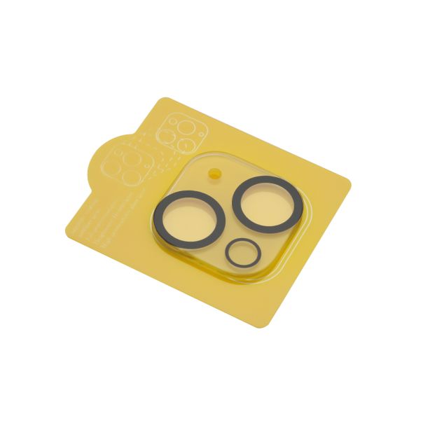 Folija za zaštitu kamere Glass Ultra Thin za iPhone 15 Plus, crna - FL10915