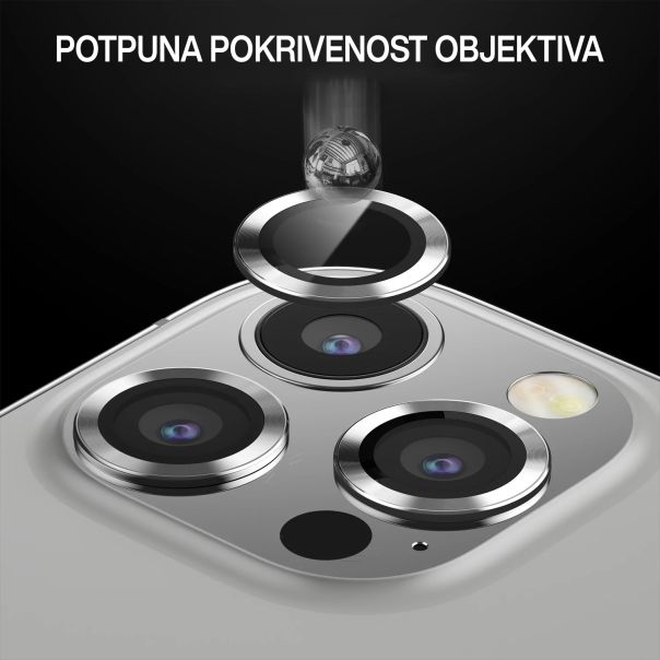 Zaštita za kameru Ring za iPhone 15 Pro Max, plava - FL10932