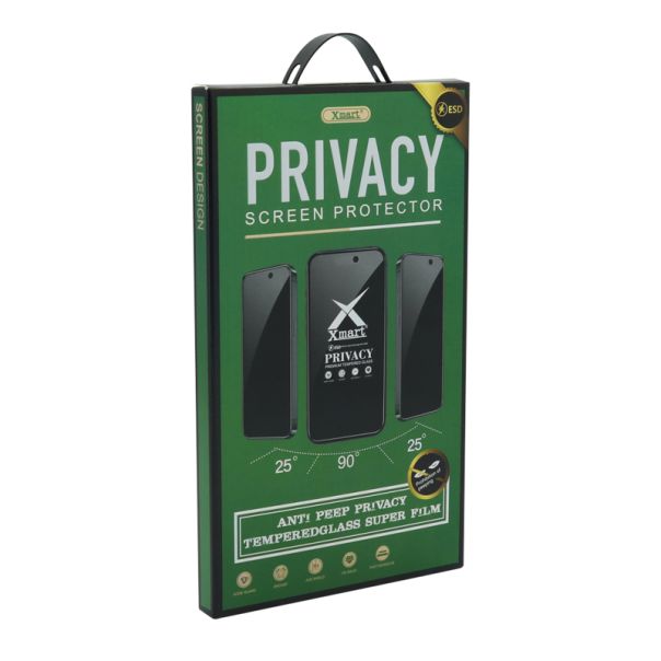 Folija za zaštitu ekrana Glass X mart 9D Privacy za iPhone 15 Pro Max - FL11303