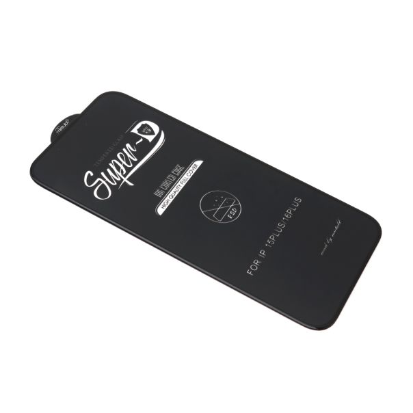 Staklo za zaštitu ekrana GLASS 11D za Iphone 16 Plus SUPER D, crna - FL11346