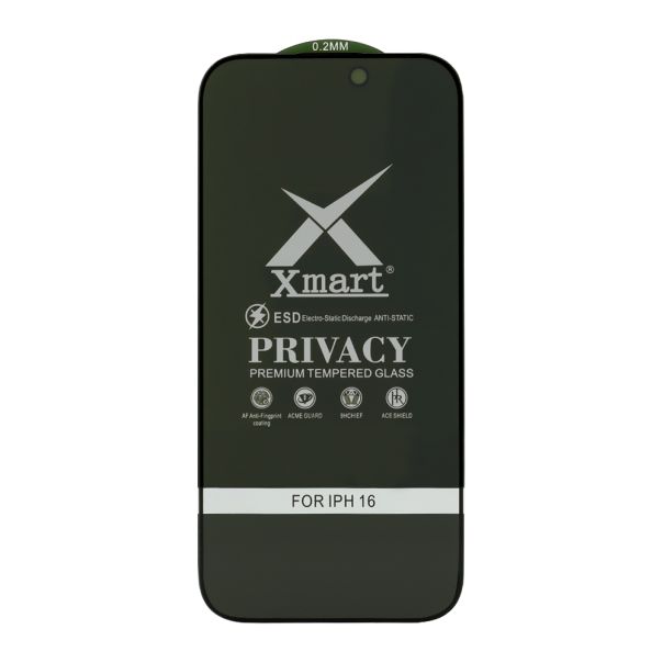Staklo za zastitu ekrana GLASS X mart 9D PRIVACY za iphone 16 - FL11476