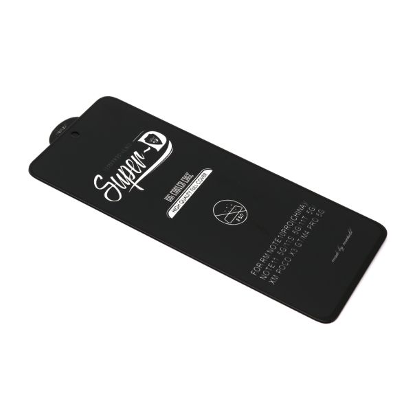 Staklo za zaštitu ekrana GLASS 11D za Xiaomi Redmi Note 14 4G SUPER D, crna - FL11614