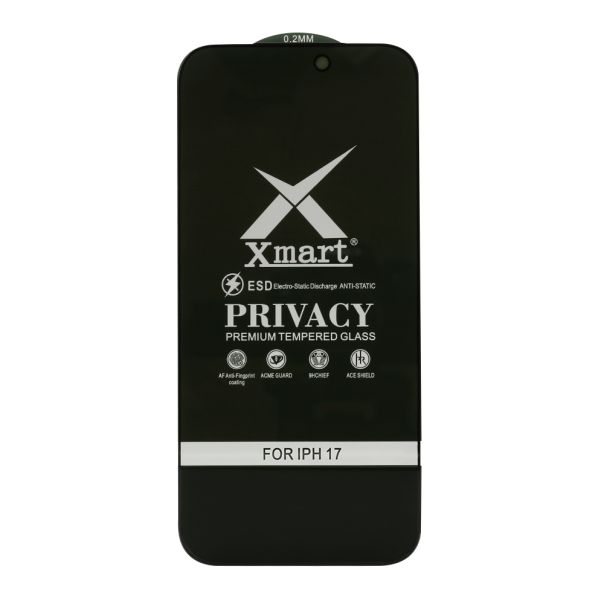 Folija za zaštitu ekrana GLASS X mart 9D PRIVACY za iPhone 17 - FL11755