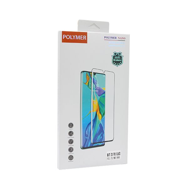 Folija za zaštitu ekrana Polimer Nano za Huawei Mate 20 Pro, crna - FL7727