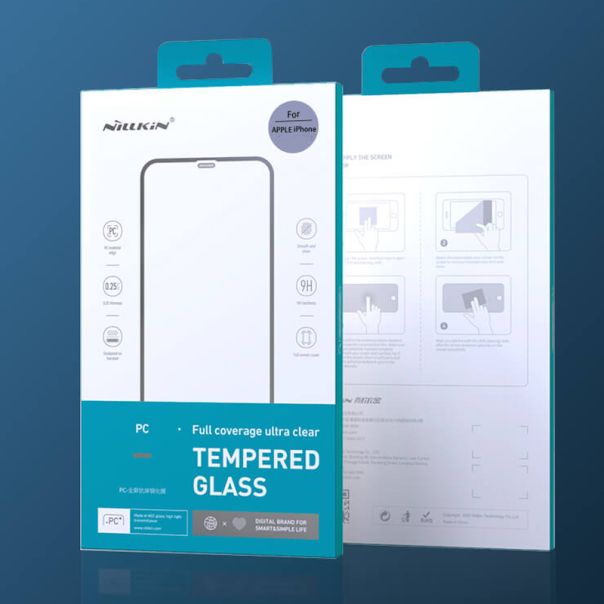 NILKIN Folija za zaštitu ekrana za iPhone 12/12 Pro, crna - FL8501