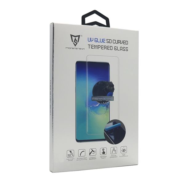 Folija za zaštitu ekrana Glass monsterskin UV Glue 5D za Samsung G973F Galaxy S10, providna - FL8688