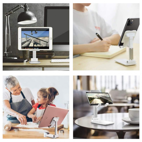 Fleksibilni drzac za mobilni telefon beli - 94240-1