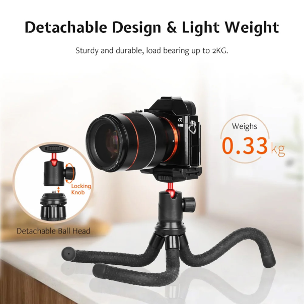 Fleksiblni tripod Kingjoy KT-660 + drzac za telefon - 212777