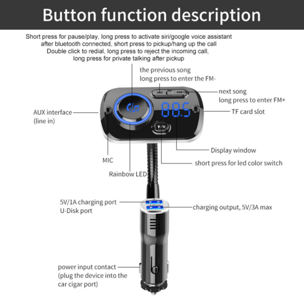 FM transmiter BC49AQ crni - 83159