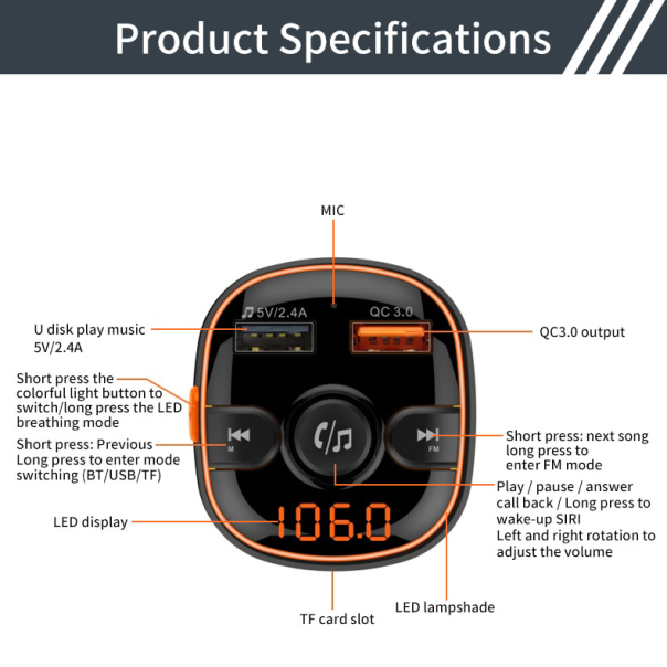 FM transmiter BC52 - 91000