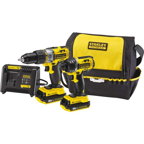 STANLEY Set aku alata FMC625 + FMC645 + punjač FatMax, baterije 2x2.0Ah, - FMCK461C2
