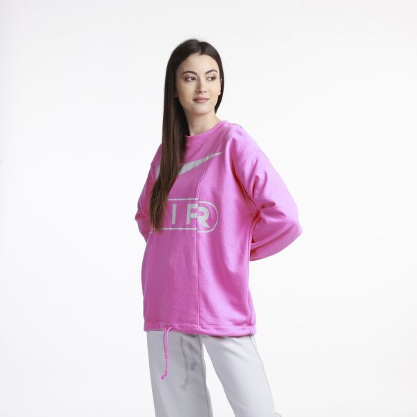 NIKE Duks w nsw air oos flc creW W - FN1897-675