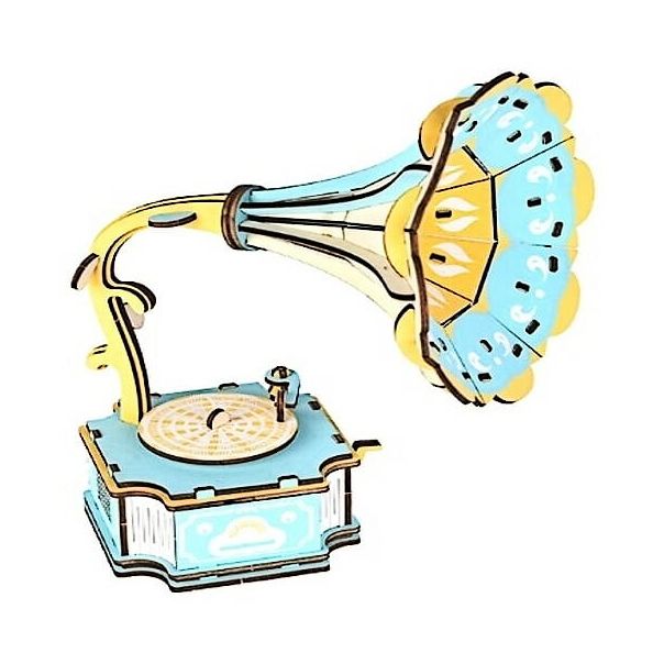 3d drvena puzzle - GRAMOFON - 112-1-1-1-1