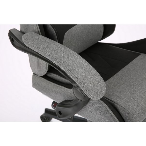 ePlayGame Gejmerska stolica HC-4095 FABRIC BDG tamno siva crna - HC-4095 FABRIC BDG