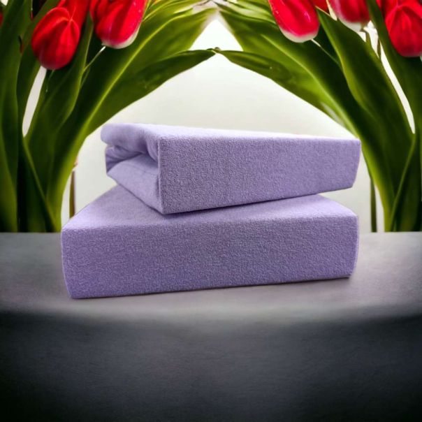 Čaršav frotir 180x200cm ljubičasti - VLK000223-ljubicasti