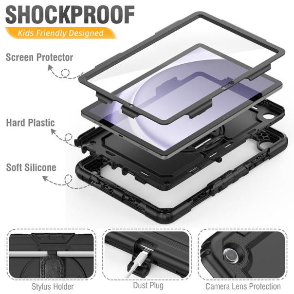 Futrola Shockproof za Samsung Tab A9 Plus/ X210 crna - 611949