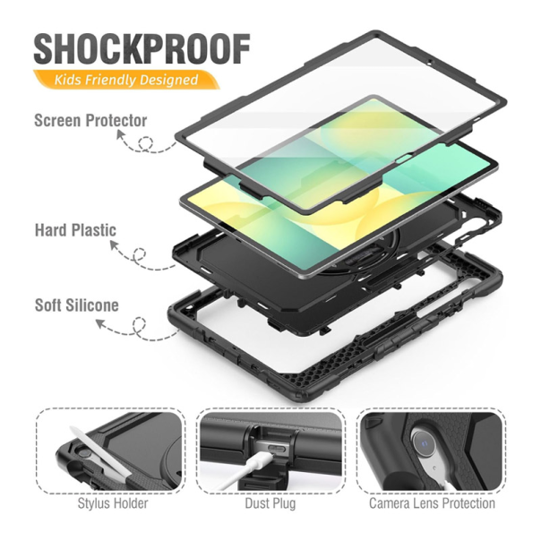 Futrola Shockproof za Samsung Tab S10 FE Plus crna - 620067