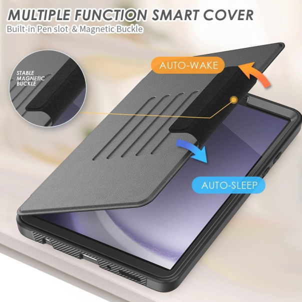Futrola Smart Funcional Cover za Samsung Tab A9/ X110 crna - 617488-1