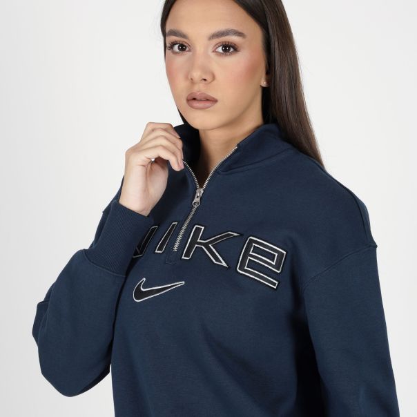 NIKE Duks nsw phnx flc oos logo qz top W - FV7679-478