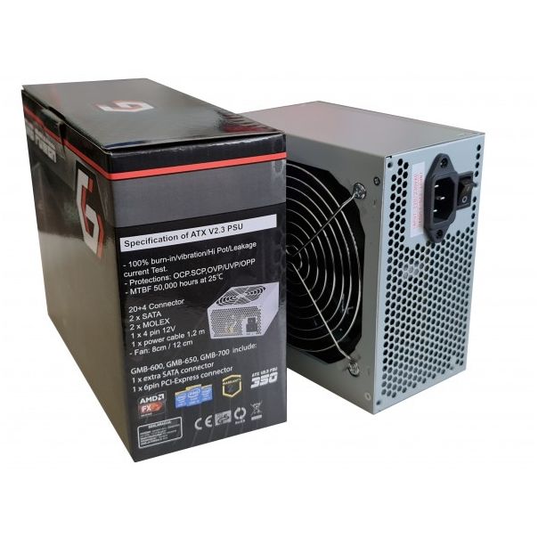 GMB-560-12 sa kutijom ** Gembird napajanje 560W 12cm FAN, 20+4pin, 2xSATA 2xIDE 4-p. (1065) - EP3223149