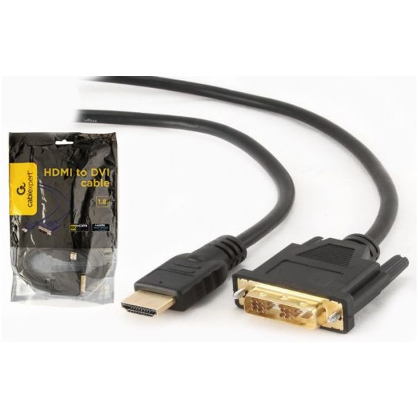 CC-HDMI-DVI-6 Gembird HDMI to DVI male-male kabl 1,8m - EP3228819