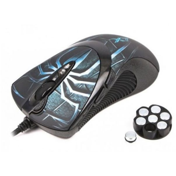 A4-XL-747H A4Tech Gejmerski anti vibrate LASERSKI mis 1000Hz/100-3600Dpi, sa tegovima, USB 123mm - EP3243650