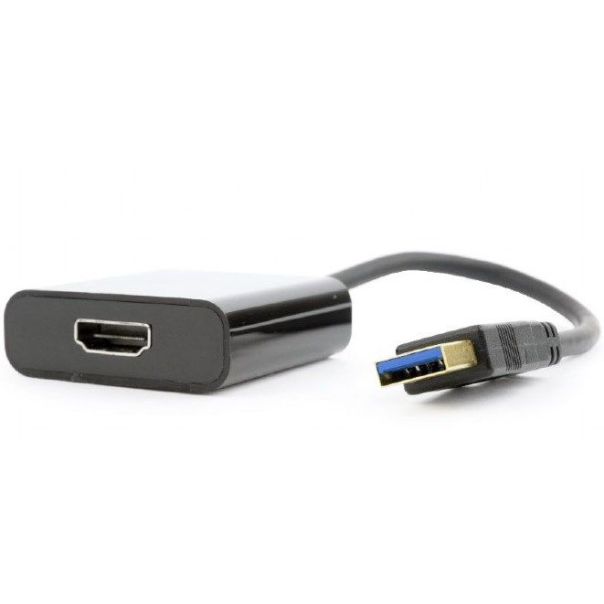 A-USB3-HDMI-02 Gembird USB 3.0 to HDMI display adapter, black - EP3225148