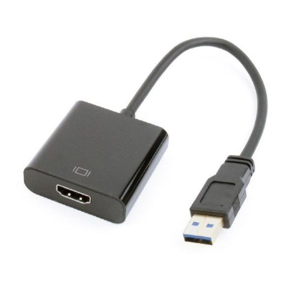A-USB3-HDMI-02 Gembird USB 3.0 to HDMI display adapter, black - EP3225148