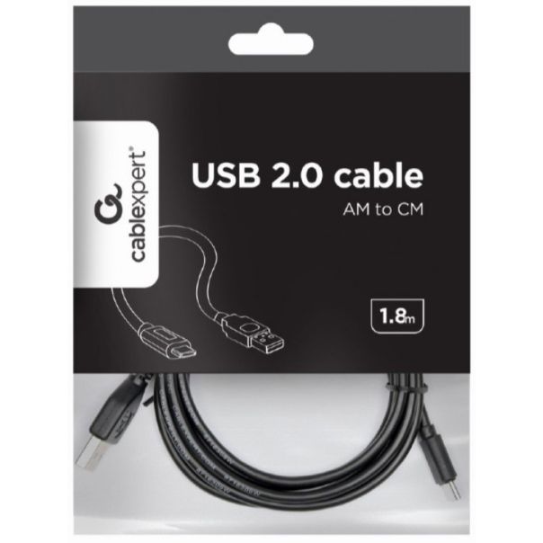 CCP-USB2-AMCM-6 Gembird USB 2.0 AM to Type-C cable (AM/CM), 1.8 m - EP3225112