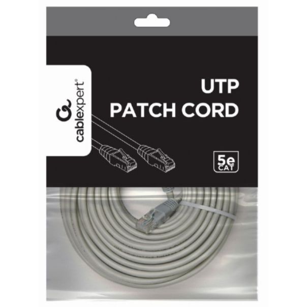GEMBIRD PP12-15M Mrezni kabl, CAT5e UTP Patch cord 15m grey - 2542-1