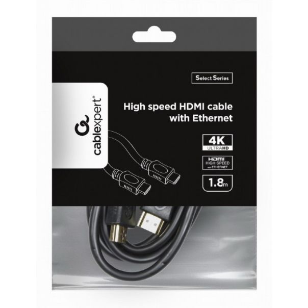 CC-HDMI4L-6 Gembird HDMI  kabl v.2.0 ethernet support 3D/4K TV 1.8m (alt. CC-HDMIL-1.8M) - EP3225803