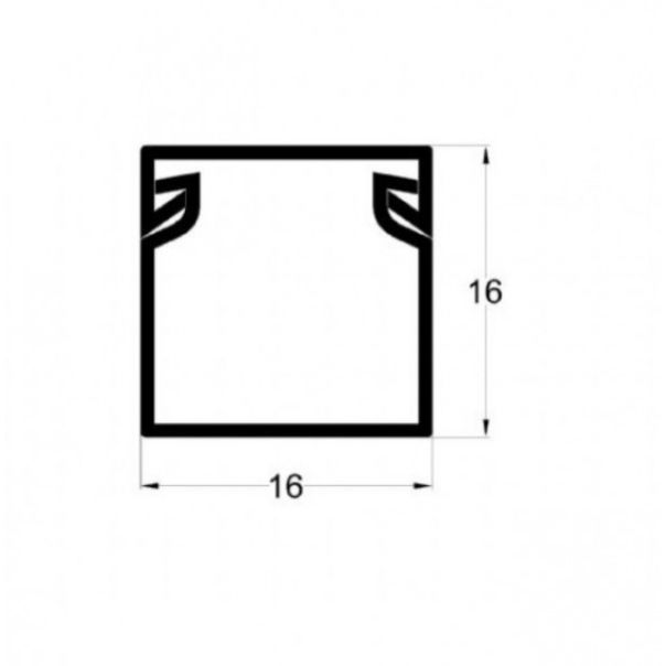 Kanalica ME-16x16mm 2m samolepljiv kablovski kanal PVC - EP3236889