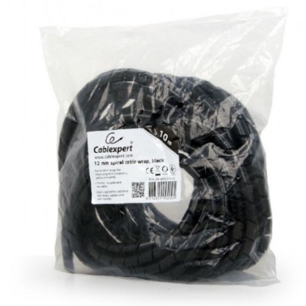CM-WR1210-01 Gembird Obloga spiralnog kabla od 12mm, 10m, crna - EP3223524