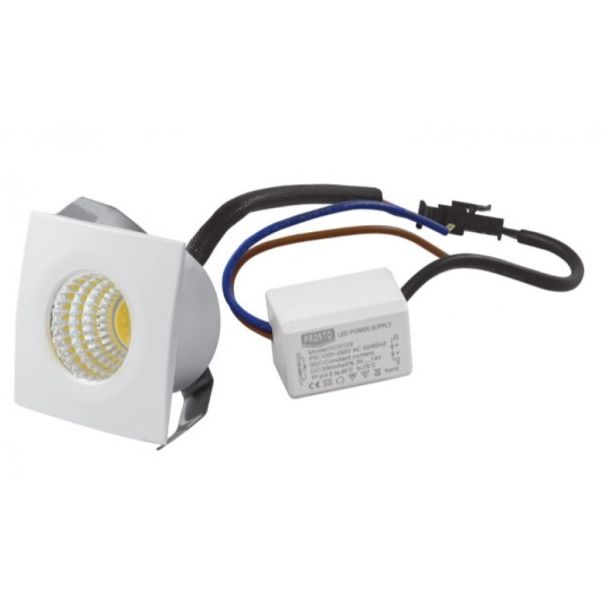 LED Ugradna lampa * 3W 3200K toplo bela LUG-013-3/WW - EP3244604