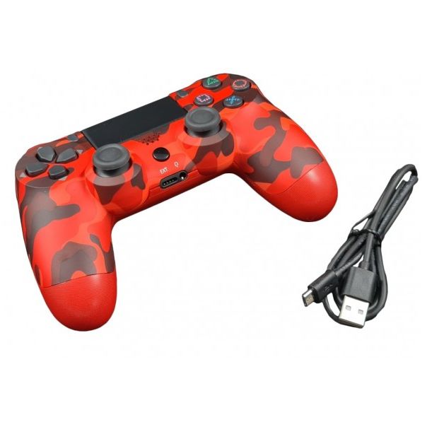 JPD-Wireless-Thrillershock PC/PS4 CAMO RED Gembird Bezicni gamepad sa dvostrukom vibracijom v2 - EP3227492