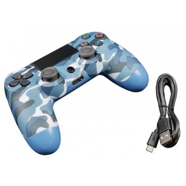JPD-Wireless-Thrillershock PC/PS4 CAMO BLUE Gembird Bezicni gamepad sa dvostrukom vibracijom v2 - EP3227495