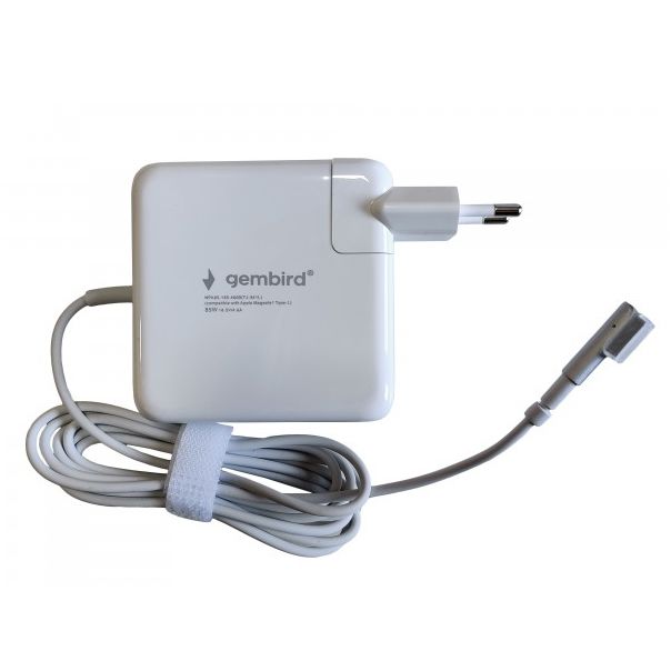 NPA85-185-4600 (TJ-341L Apple Type-L) Gembird punjac za MacBook 85W-18.5V-4.6A, Magsafe1 Type-L - EP3226279