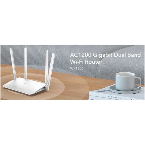 Cudy WR1300 AC1200 Dual Band 2.4+5Ghz MESH Wi-Fi Ruter 1W/4LAN Gbit,4x5dBi Wisp/AP/REP/TR - EP3225730
