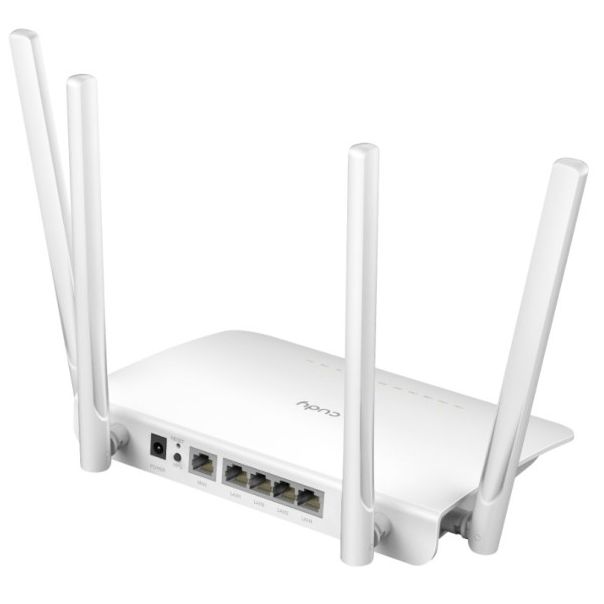 Cudy WR1300 AC1200 Dual Band 2.4+5Ghz MESH Wi-Fi Ruter 1W/4LAN Gbit,4x5dBi Wisp/AP/REP/TR - EP3225730
