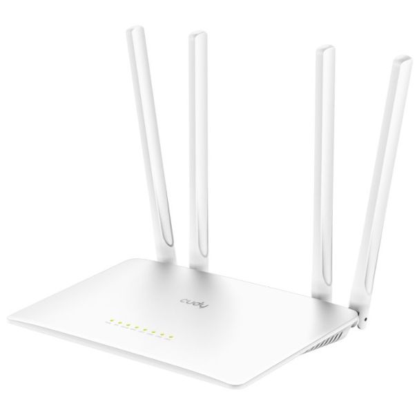 Cudy WR1200 AC1200 Dual Band 2.4+5Ghz Wi-Fi Ruter 1W/4LAN 10/100Mbps, 4x5dBi GUEST/WPS/DDNS - EP3273854