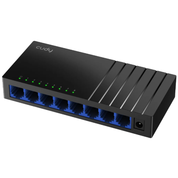 Cudy GS108D 8-Port Gbit desktop Switch, 8x RJ45 10/100/1000 (Alt.PFS3008-8GT-L) - EP3265986