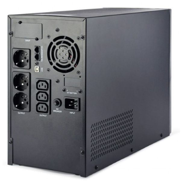 EG-UPS-PS3000-02 Gembird UPS sa stabilizatorom 3000VA (2400W) pure sine wave, LCD, USB, black - EP3273869